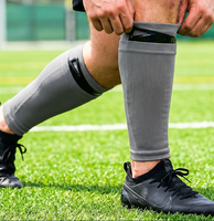 Chaussettes de protection de tibia amovibles, manchons de compression anti-impact pour mollets, pour le football, le badminton
