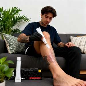 Crème hydratante pour tatouage Réparation organique de la peau Crème pour tatouage Marque privée Soins après tatouage personnalisés - Product Image 1