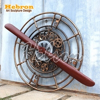 Modèle de hélices de bateau vintage murales surdimensionnées, style moderne, personnalisé en usine, pour décoration, technique de peinture