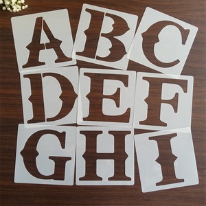 36 modèles de lettres et de chiffres de l'alphabet, pochoirs réutilisables de 6 pouces pour <span class=keywords><strong>peinture</strong></span> <span class=keywords><strong>sur</strong></span> <span class=keywords><strong>bois</strong></span> - Product Image 2