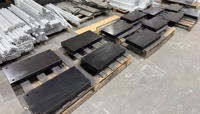 Plaque de montage en acier usinée CNC, plaque de base, plaque de fond, oxyde noir, OEM - Pièces d'équipement robotique AGV personnalisées selon dessin