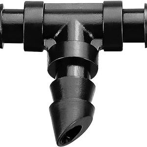 Connecteur capillaire d'irrigation goutte à goutte 47 mm noir en PP, raccord pour micro-asperseur, accessoire d'irrigation de jardin pour économie d'eau - Product Image 1