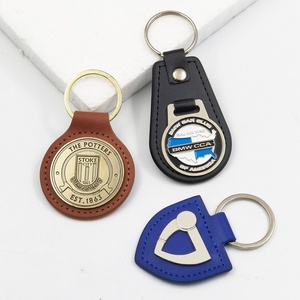 Key Chain Manufacturers Wholesale Promotional Souvenir Leather <b>Keychain</b> Design Metal Accessories Custom Logo to Leather <b>Keychain</b> - Product Image 2