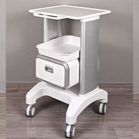 Chariot dentaire portable avec roulettes et tiroirs, design moderne pour hôpital, supermarché, salon, machine laser, chariot médical à ultrasons