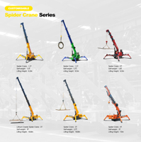 Mini-grue araignée de 3 tonnes, équipement de levage à flèche télescopique hydraulique avec télécommande pour la construction