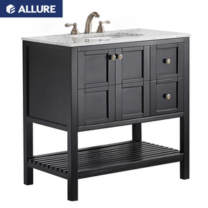Allure di vimini 30 inch salon tabella di preparazione del dissipatore di calore blu hotel motel armadi <span class=keywords><strong>bagno</strong></span> vanità in malesia - Product Image 5