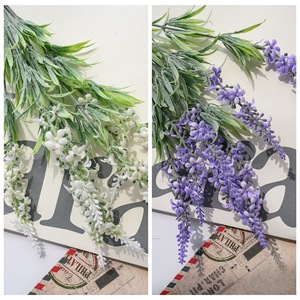 Maige Lavender <b>Artificial</b> <b>Flower</b> Purple And Milky White Plastic Wedding Decor Realistic Ins Style - Product Image 3