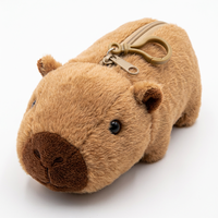 Étui à crayons en peluche Capybara, jouet en peluche doux pour l'école, cadeau, décoration de chambre