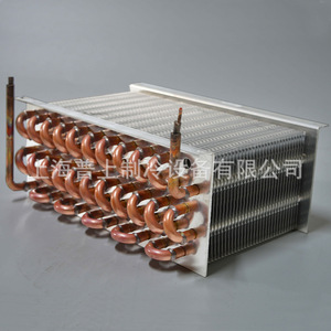 Copper Tube Evaporator Aluminum Finned U Shaped 220x120x300mm Vertical <b>Refrigeration</b> Equipment - Product Image 4