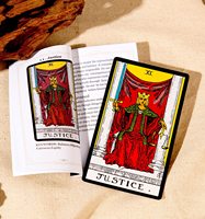 Menyembuhkan penjualan kertas kustom cetak kartu Tarot Deck dan Oracles dengan buku panduan pengendara Waite kartu Tarot