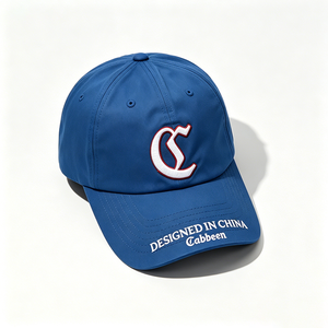 Casquette de baseball unisexe en coton à 6 panneaux, bleue, brodée sur mesure, avec logo personnalisé, ajustable, pour cadeaux promotionnels et articles de marque - Product Image 3