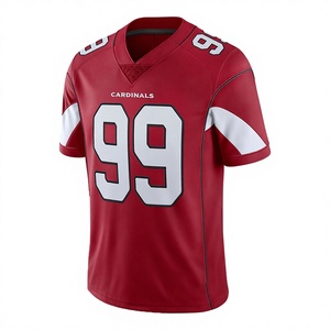 เสื้อฟุตบอลอเมริกัน XEEP รุ่นปรับแต่งได้ XC-AFU-13 สำหรับผู้ชาย เนื้อผ้าโพลีเอสเตอร์น้ำหนักเบา ระบายอากาศได้ดี พิมพ์ลายด้วยเทคโนโลยีฮีททรานเฟอร์ ประสิทธิภาพสูง - Product Image 1