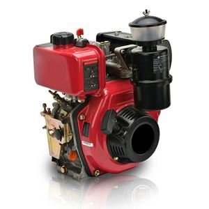 Moteur diesel monocylindre 4 temps refroidi par air de 10 CV 7,4 kW avec démarrage par lanceur et électrique (186FA) - Product Image 1