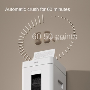 Deli G1 Mini Đa Chức Năng Văn Phòng Hộ Gia Đình Giấy Shredder Bảo Mật Cao 8 + 100 Tờ Tự Động Băm Nhỏ 26L Điện - Product Image 5