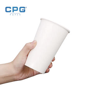 Gobelets en papier à double paroi sans BPA, personnalisables avec logo, vente en gros d'usine, 12oz 16oz, gobelets à café biodégradables, compostables, avec revêtement PLA - Product Image 1
