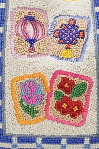 <span class=keywords><strong>Borsa</strong></span> a Spalla Personalizzata da Donna con Due Manici, Ampio Scomparto, <span class=keywords><strong>Motivi</strong></span> Artigianali Ispirati al Mahjong e Tela - Product Image 3