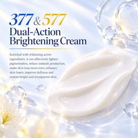 Crème éclaircissante double action Aichun Beauty 377 577 Arbutin Beurre de karité Hydratant riche en antioxydants pour les peaux ternes et irrégulières