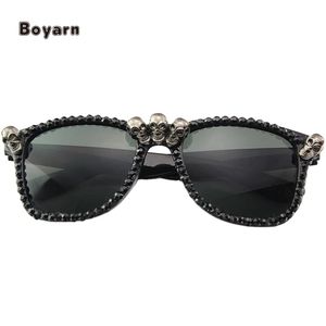 Kacamata hitam Pria Wanita Prom lucu Vintage keluaran baru kacamata tengkorak pesta dekorasi Halloween siap dibuat grosir pabrik boyarl - Product Image 4