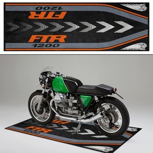 Tapis de protection pour moto Tengming FTR 1200, motif américain, en fibre de polyester, lavable à l'eau - Product Image 1