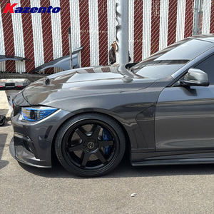 BMW 13-20年式 4シリーズ F32 F33 F36用 カーボンファイバー KZスタイル フロント ベント付き 冷却フェンダー ペア 車体キット - Product Image 3