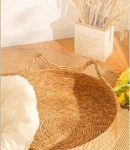 Всесезонный Экологичный Круглый Коврик для Кошек из Плетеного Ротанга, Удобная Лежанка и Гнездо для Животных, Однотонная Подстилка, Аксессуары для Защиты от Царапин - Product Image 5