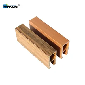 Co-Extrusion Exterior Wpc Timber Fluted Wpc Buffle Board False Ceiling Design