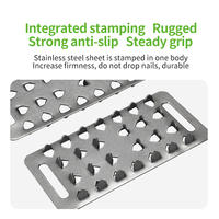 Crampons en acier inoxydable antidérapants, pointes durables et imperméables pour bottes de randonnée sur glace et neige, crampons antidérapants pour activités de plein air