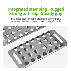 Crampones de Acero Inoxidable Antideslizantes, Duraderos e Impermeables, para <span class=keywords><strong>Botas</strong></span> de Senderismo en Hielo y Nieve, con Puntas Antideslizantes para Exteriores - Product Image 5