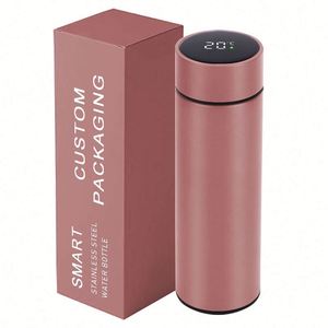 Bouteille d'eau intelligente isotherme en acier inoxydable de 500 ml (17 oz) avec affichage de la température et infuseur pour thé aux fruits - Product Image 4