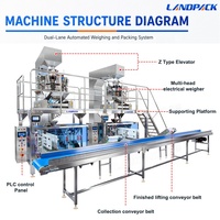 Machine d'emballage horizontale pour sachets préformés de poisson séché, bœuf séché, grains de café