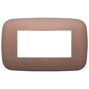 Plaque ronde Vimar 4M Bronze mat 15x9,6cm Prises et fiches - Product Image 1