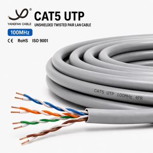 Câble UTP Cat5 non blindé, paire torsadée, câble réseau <span class=keywords><strong>Ethernet</strong></span> LAN, 100 MHz, cordon de raccordement Internet Fast <span class=keywords><strong>Ethernet</strong></span> pour routeur, commutateur - Product Image 1