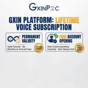 Piattaforma GXIN PoC, Abbonamento Vocale a Vita, Validità Permanente, Nessun Canone Mensile, Comunicazione PTT Globale Sicura - Product Image 1