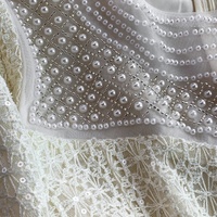 Robe élégante pour femmes WIWT, robe décontractée en mousseline de soie à manches longues avec empiècements en dentelle blanche, robe de soirée pour tous les jours, robe pour femmes