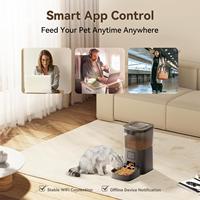 Comedero Automático para Mascotas con WiFi de 4L, Audio Bidireccional, Control por Aplicación, Temporizador, Dispensador Inteligente de Comida Seca para Perros y Gatos con Recipiente de Acero Inoxidable