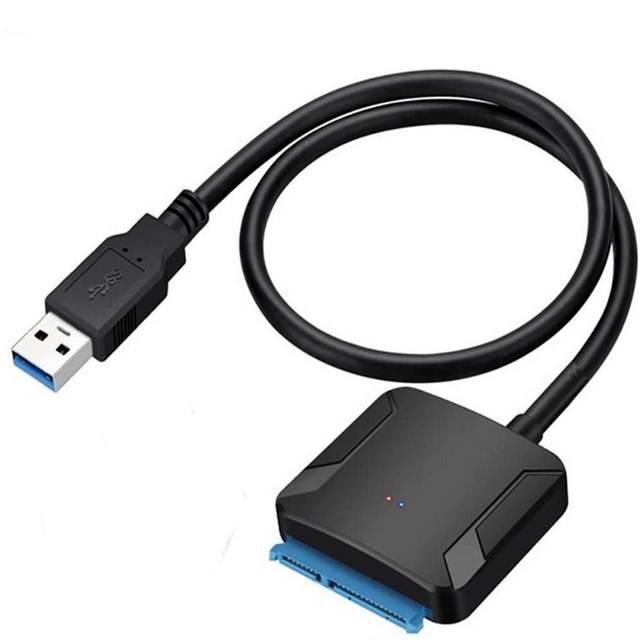SATA USB3.0 Adapter Cable Converter 22 Pin USB 3.0 to SATA Cable for 2.5 Inch 3.5 Inch HDD SSD Hard Disk