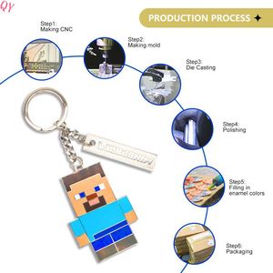 QQ OEM/ODM Manufacturer Keychain Made Custom Logo Soft 2D 3D <b>Metal</b> Keyring House Shaped Custom Made <b>Key</b> <b>Chain</b> - Product Image 6