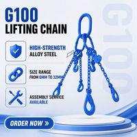 Chaîne de levage soudée Z2LIFTING de qualité 100, zinguée, pour applications de levage industrielles, facteur de sécurité 4:1