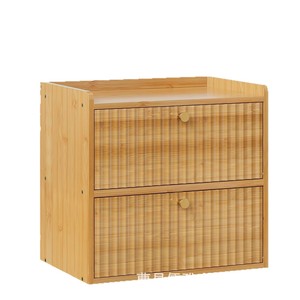 Caja de pan de madera maciza de doble capa con apertura abatible para almacenamiento en la encimera de la cocina para pan y alimentos - Product Image 5
