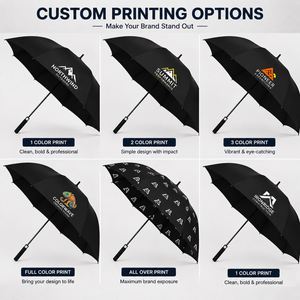 Paraguas Promocional Personalizado, Doble Capa, Resistente, con Logotipo de Golf Impreso, Impermeable, con Ventilación, Estructura Grande, para Negocios - Product Image 4