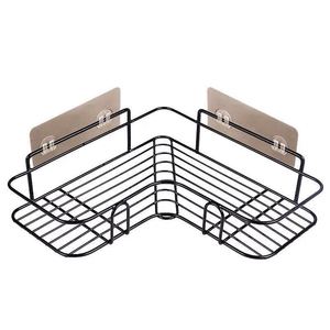 Organizador de cocina, estante de almacenamiento triangular para baño, sin punzonado, montaje en pared, ducha, esquinero de Metal para el hogar - Product Image 3