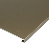 Tôle d'aluminium anodisée sablée gris clair bronze clair pour revêtement de façade de bureau et de station de métro 1060 5052 AA15 AA20 1-3mm