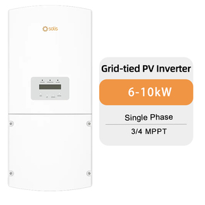 Inversor Solar Monofásico Solis de 6-10kw de Salida, Modelo de Conexión a Red Monofásica para EE. UU., Solis-1P(6-10)K-4G-US, 97.8% de Eficiencia - Product Image 1