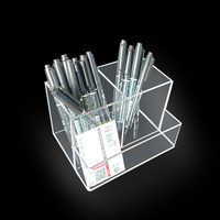 Support de stylos en acrylique coloré, vente en gros d'usine, organisateur de bureau esthétique pour étudiants et bureau