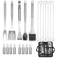 Ensemble d'outils pour barbecue en acier inoxydable A3104, ensemble de grilles pour barbecue en plein air