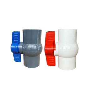 El mejor precio de África, enchufe deslizante de Color blanco y gris, 20mm a 110mm, válvula de bola octogonal compacta de PVC, riego de agua para piscina - Product Image 2
