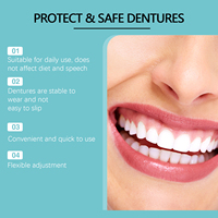 Prothèses dentaires ajustables Oralhoe à clipser – Confortables et naturelles – Remplacement temporaire des dents – Kit de correction des espaces dentaires