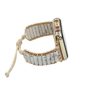 <span class=keywords><strong>Correa</strong></span> de Reloj Ajustable Hecha a Mano Estilo Boho con Piedras Preciosas <span class=keywords><strong>Turquesa</strong></span> Naturales Desmontables - Product Image 6