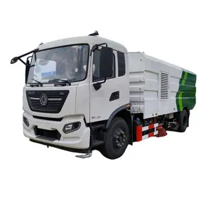 Lage Prijs Dongfeng 4X2 Weg Veegmachine En Schoonmaak Vrachtwagen Te Koop