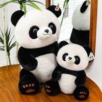 Peluche Panda de Haute Qualité, Jouet en Peluche Doux, Ours en Peluche, Mascotte Chinoise, Cadeau pour Enfants, Oreiller en Peluche Personnalisé, Jouets en Peluche